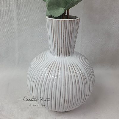 Preview: Vase aus Keramik Weiß